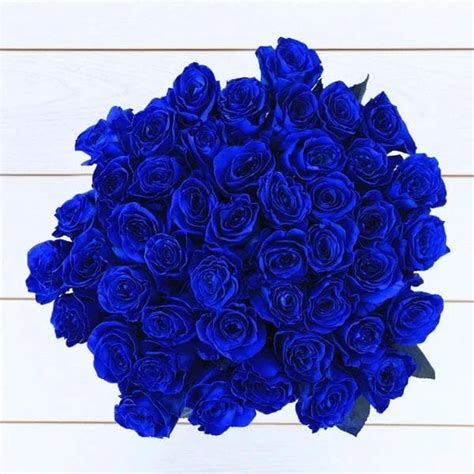 Bright Blue Roses Bouquet Delivery Blue Rose Bouquet
