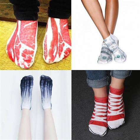 Creative 3d Printed Socks Funny Socks Women 3d Printing Service Socks Women