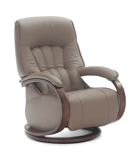Gaga recliner chair by lafer recliners of brazil is an ergonomic swivel reclining chair. Mosel Leather Swivel Recliner by ZeroStress | HOM Furniture