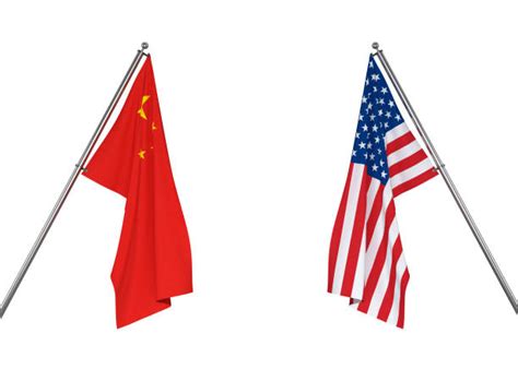 American Chinese Flags Stock Photos Pictures And Royalty Free Images