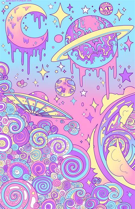 Trippy skull wallpaper posted by sarah thompson. bepsiboy | Pastel galaxy, Iphone wallpaper, Cute wallpapers