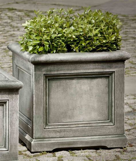 Set Of 2 Orleans Large Planters With Free Plants Stone Planters