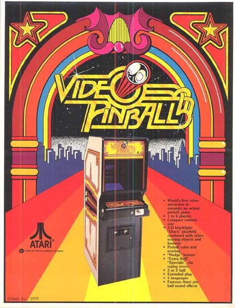 Atari Coin Oparcade Systems Cool Old Video Game Poster
