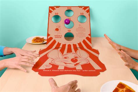 Chuck E Cheeses New Delivery Box Features A Built In Game For Extra