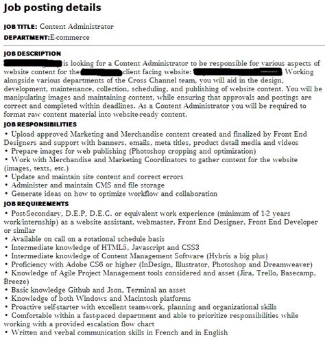 How To Write A Good Job Description