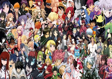 Collage Of Anime Characters Epuzzle Photo Puzzle