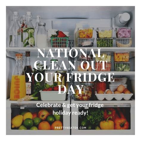 Natioanl Clean Out Your Fridge Day And Refrigerator Organization