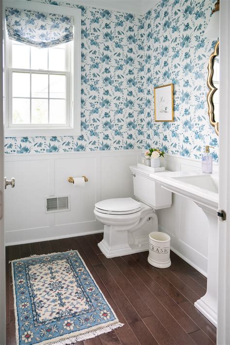 Take inspiration from favorite vintage finds or small collections of decorative objects. Powder Room Makeover... | The Blue Hydrangeas - A Petite ...