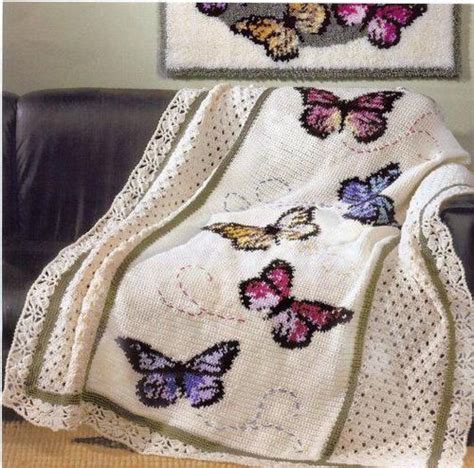 Free Butterfly Crochet Afghan Printable Pattern