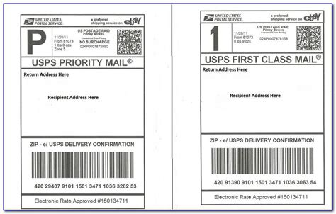 36 Priority Mail Label 228 Template Labels 2021