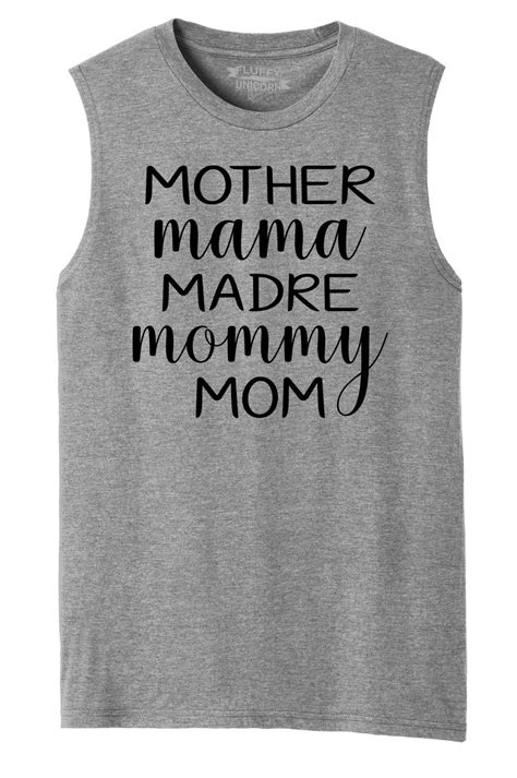 Mens Mother Mama Madre Mommy Mom Muscle Tank Mothers Day Wife Ebay