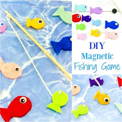 Fun Felt Diy Magnetic Fish Game For Kids Natural Beach Living
