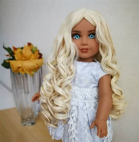 American Girl Doll Wig сurly Doll Replacement Wigs Fit Etsy
