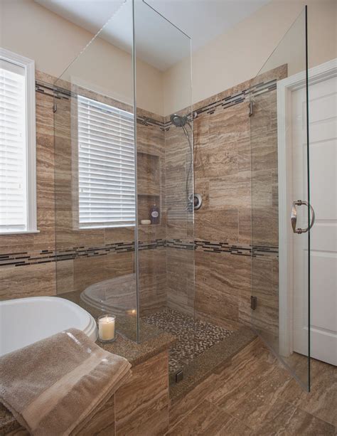 Open Shower Design For Small Bathroom Modern Home Design Luxury