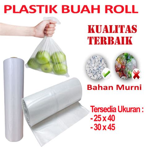 Plastik Buah Roll Plastik Fotocopy Roll Murah Plastik Pembungkus