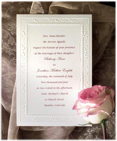 Formal Wedding Invitation Wording Rich Image And Wallpaper