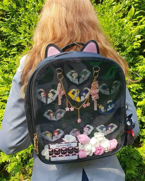 Buy Steamedbun Ita Bag Backpack With Insert Cat Ears Pin Display Backpack Collector Bag For