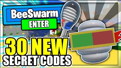All 30 New Secret Op Codes Bee Swarm Simulator Roblox Youtube