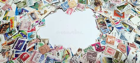 Vintage Postage Stamp Collection Editorial Stock Image Image Of Paper