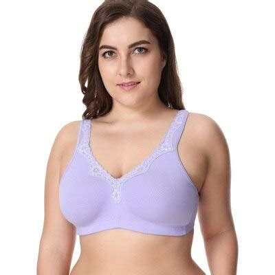 Buy Yavo Soso No Rims Lace Bra Big Size Seamless Cotton Full Cup Large Cup Thin Plus Size Ef