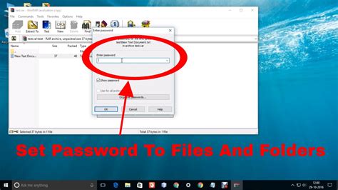 How To Set Password In Folders And Files Youtube
