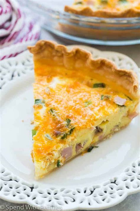 This Easy Quiche Recipe Starts With A Premade Pie Crust Your Secret Loaded With Ham Cheese