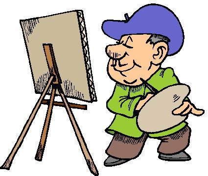 Choose from 80+ artist clip art images and download in the form of png, eps, ai or psd. Artist painting clip art image #23364