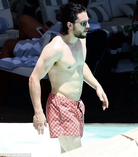 Games Of Thrones Kit Harington Shirtless As He Relaxes In Brazil
