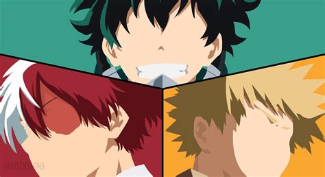 Boku No Hero Academia Deku X Todoroki X Kacchan Anime Wallpapers