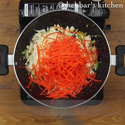 Fill the pastry with chicken, prawns and veg, then serve with a homemade dip. spring roll noodles recipe | how to make noodles spring ...