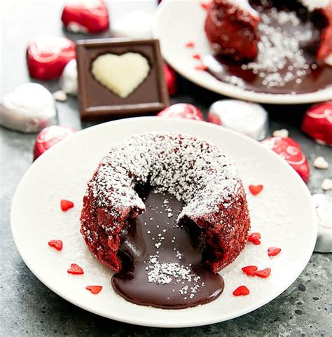 Red Velvet Molten Lava Cakes Kirbie S Cravings