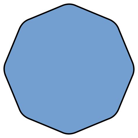 Just like the other polygon a regular one has a close shape having equal length sides and interior angles too having the same. Smoothed octagon - Wikipedia
