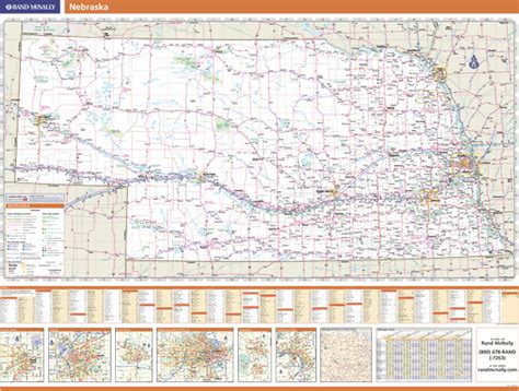 Nebraska Wall Map By Rand Mcnally