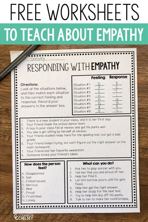Teaching Empathy Empathy Worksheets Pdf Worksheeta
