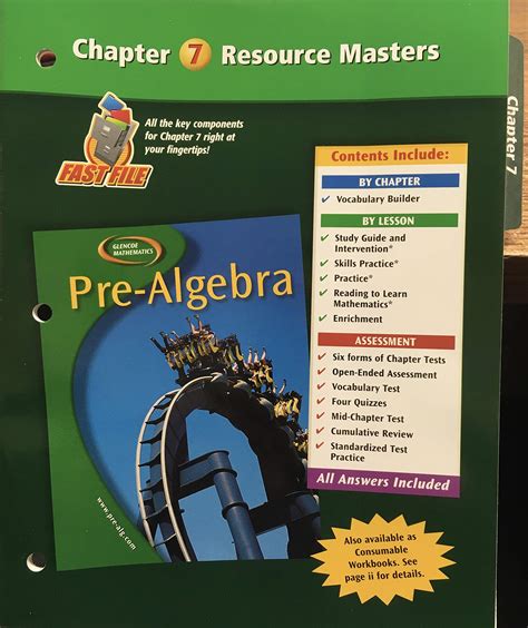 Glencoe Algebra 1 Resource Masters Chapter 9