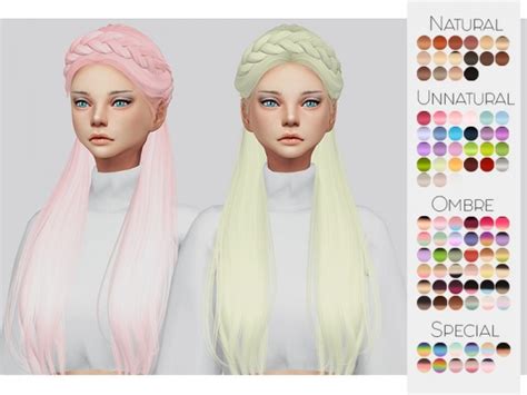 Sims 4 Hairs The Sims Resource Anto`s Surrender Hair Retextured By