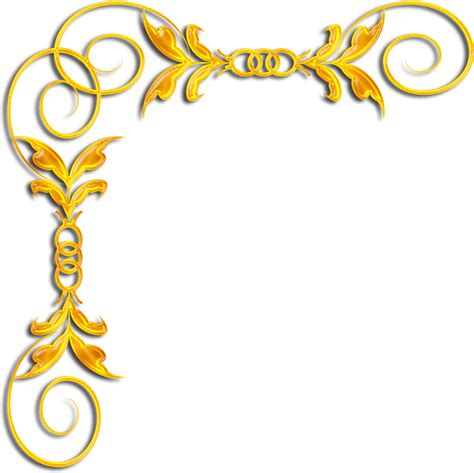 Royal Gold Border Pictures To Pin On Pinterest Pinsdaddy Уголки Пнг Free Transparent PNG