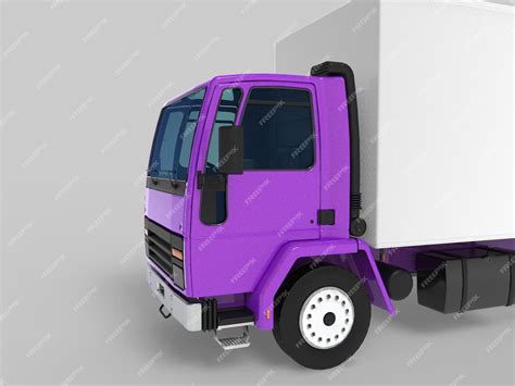 Premium Photo | Cargo van delivery truck isolated 3d illustration