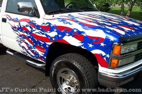 American Flag Themed Custom Truck Paint By Jtscustoms Via Flickr Mud