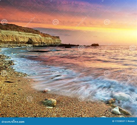Beautiful Seascape Stock Image Image Of Light Beach 17228537