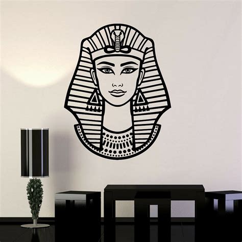 Egyptian Vinyl Wall Decal Bvinyl Wall Decal Egyptian Woman Pharaoh Nefertiti Egypt Stickers