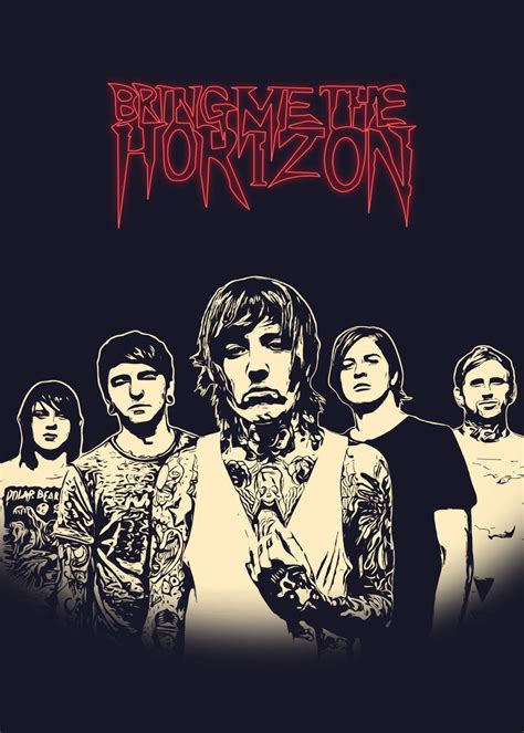 Bring Me The Horizon Poster Picture Metal Print Paint By Asriyan