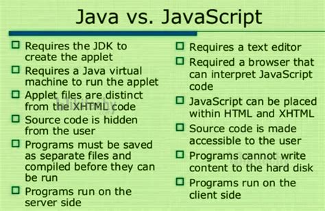 Difference Between Java And Javascript Riset