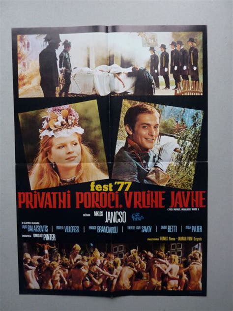 Vizi Privati Pubbliche Virtu 1976italy Original Yugoslavian Movie