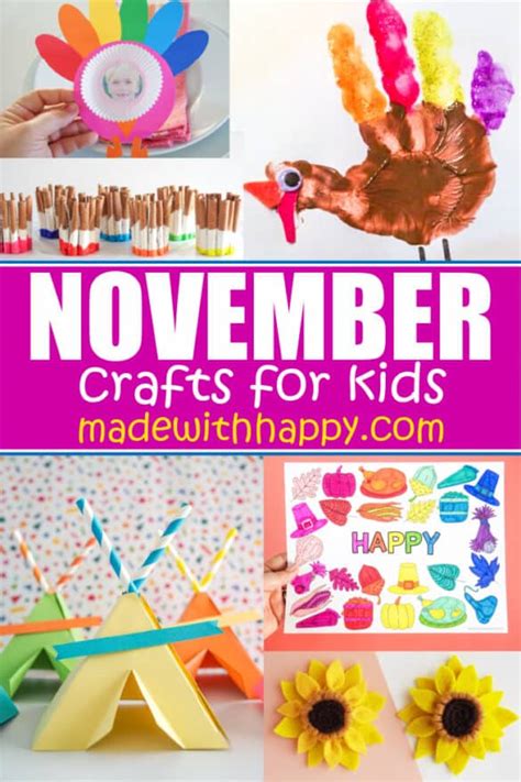 November Crafts For Kids Tons Of Easy Fall And Thanksgiving Crafts