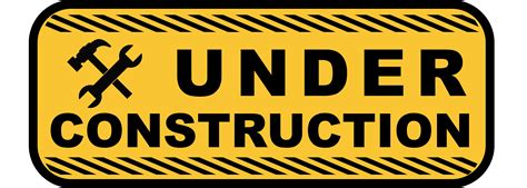 Under Construction Sign Yellow Drawing Free Image Download