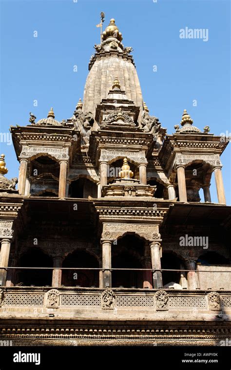 Krishna Mandir Tempel Durbar Square Von Patan Lalitpur Kathmandu