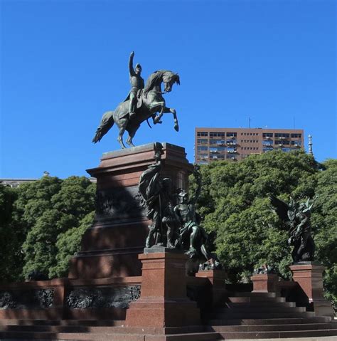 Equestrian Statue Of José De San Martin In Buenos Aires Argentina