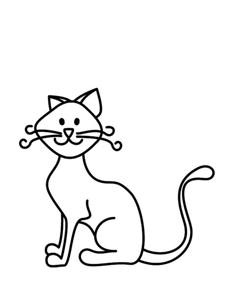 Cat Coloring Page 1196 Free Clipart Best Clipart Best