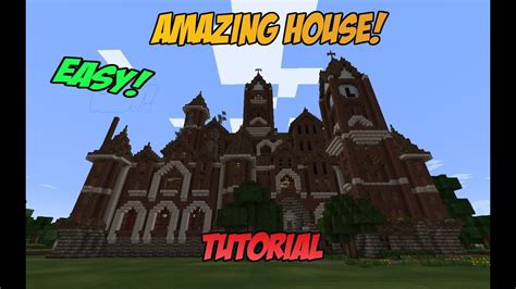 Minecraft How To Tutorial Build An Amazingepic House Easy Youtube